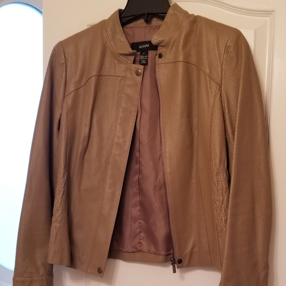 Genuine leather jacket by Alfani